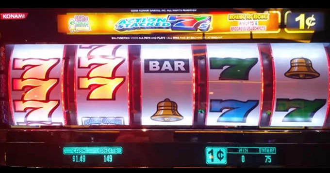 Action Staked Sevens slot game Konami